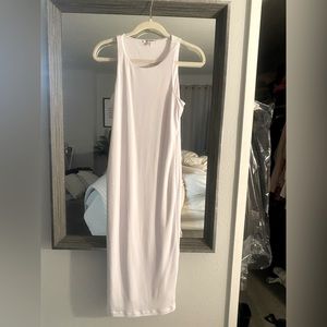 GOOD AMERICAN Long white ribbed white dress  size medium